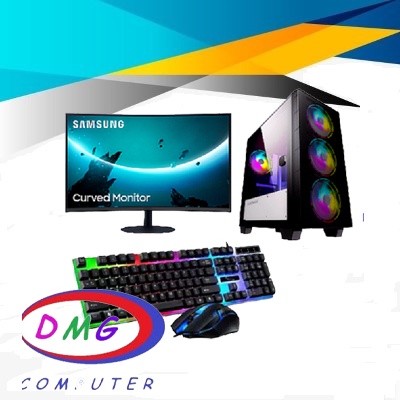 PC Gaming Lengkap Intel i7 2600 / GTX 1050Ti 4GB / SSD 512 / DDR 16GB / LED 24 Curved