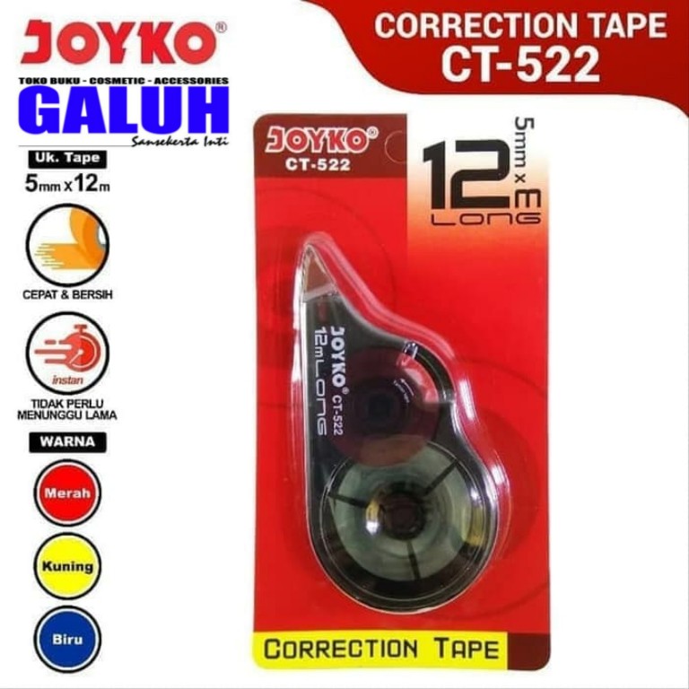 

Correction Tape CT-522 Joyko,CT-927 Trifelo,CT-912 Trifelo