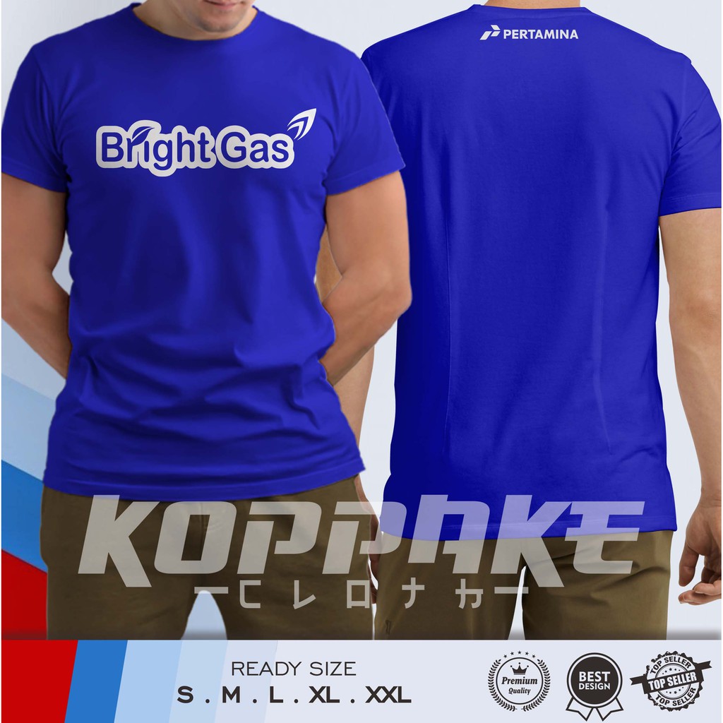 Kaos Pertamina Bright Gas Baju Perusahaan