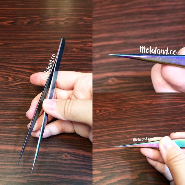 PINSET TWEEZERS RAINBOW EYELASH EXTENSION ALAT