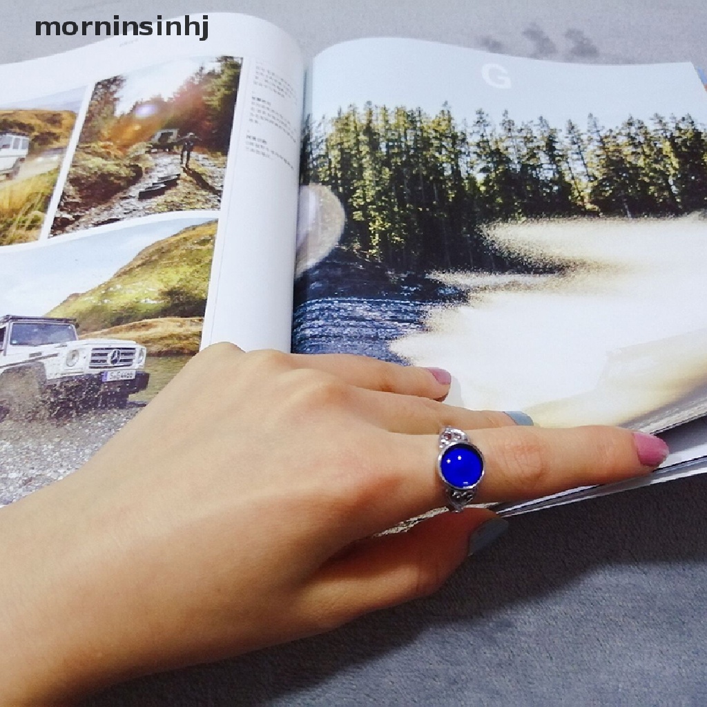 Mor Cincin Mood Ring Vintage Dapat Berubah Warna Sesuai Temperatur