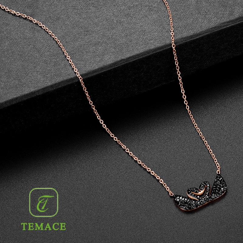 Kalung Titanium premium Lapis Emas 18K Model angka romawi rantai classic