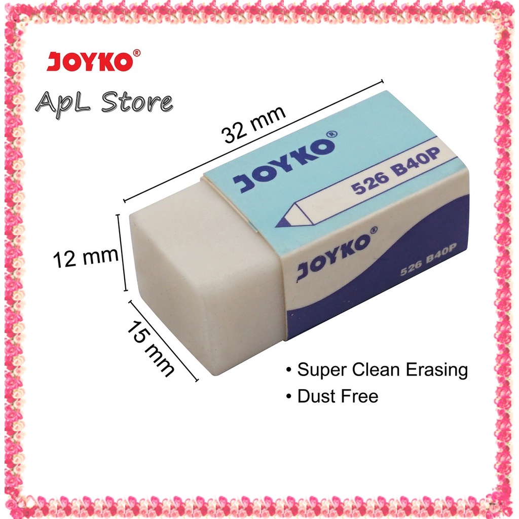 

Penghapus Pensil Joyko Putih Eraser Kecil Penghapus Joyko Kecil C010
