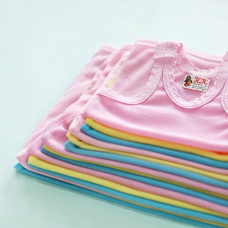 ( 1 Lusin / 12 Pcs ) Kaos Dalaman Singlet Anak Bayi Warna Size S-M-L