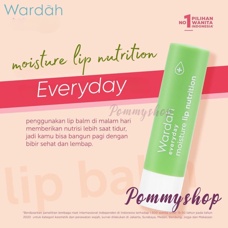 Wardah Everyday Moisture Lip Nutrition | Pelembab Bibir