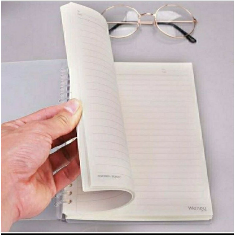 

H7Y Wengu Binder B5 A5 Cover Transparan