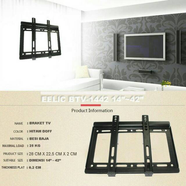 Bracket TV 14 inch - 42 inch