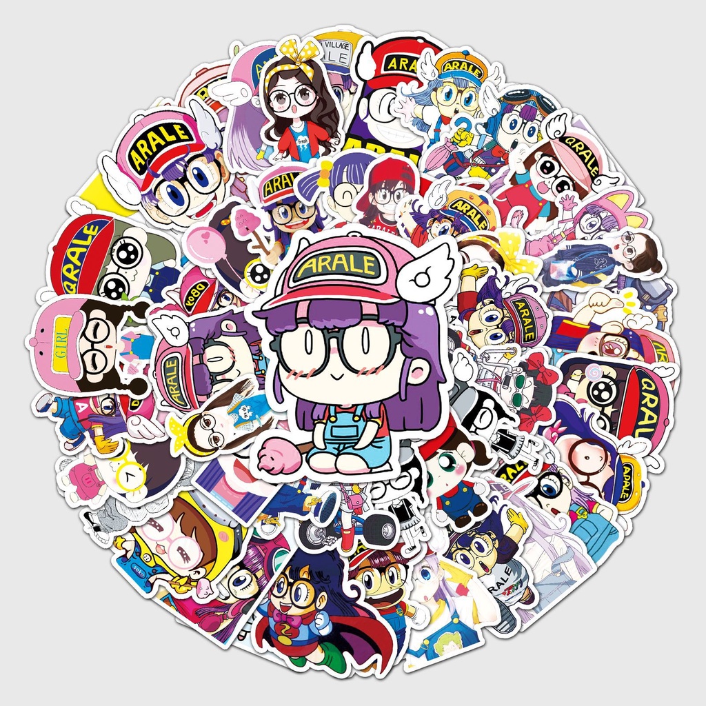 Zhang ARALE kartun graffiti stiker bagasi skuter sepeda otomotif dekoratif pasta stiker dekoratif