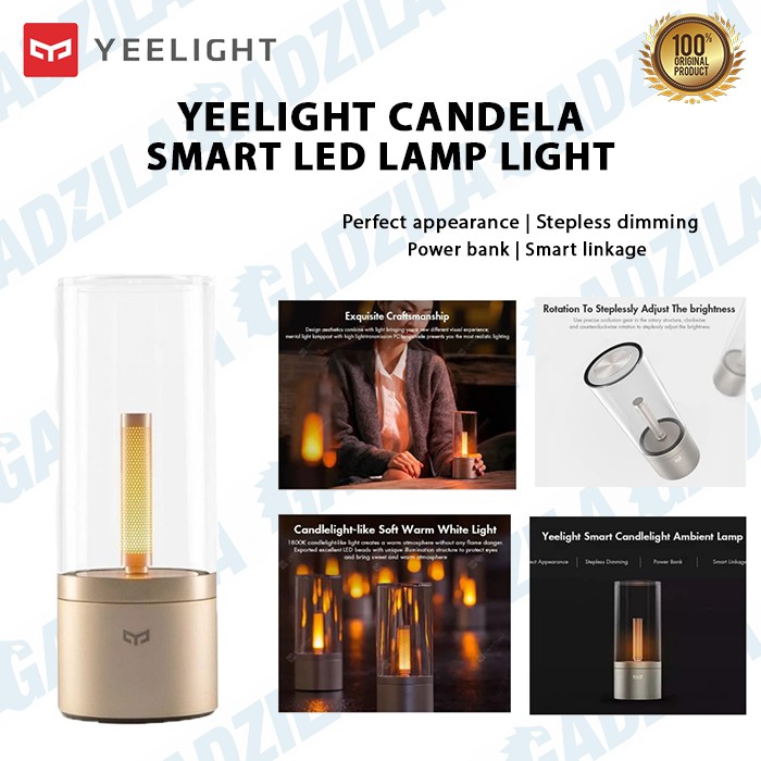 XIAOMI YEELIGHT CANDELA SMART LED LAMP LIGHT LAMPU KAMAR MALAM