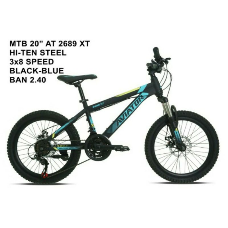 MTB 2689 aviator 20 inch 8 speed sepeda gunung