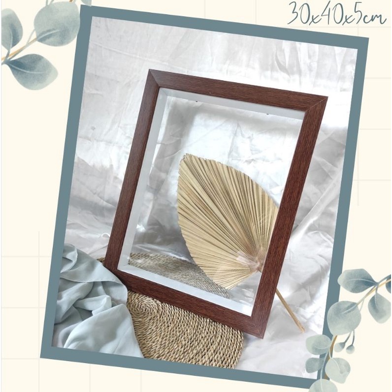 Frame pigura mahar rustik 30×40 TRANSPARAN 3D
