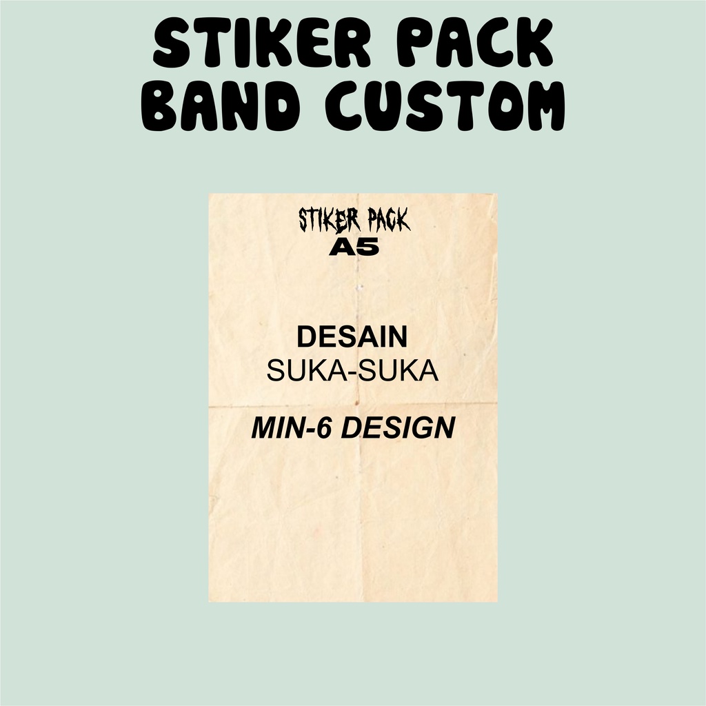 

CETAK/JUAL STIKER/STICKER PACK MURAH MERIAH DESAIN SUKA SUKA/CUSTOM
