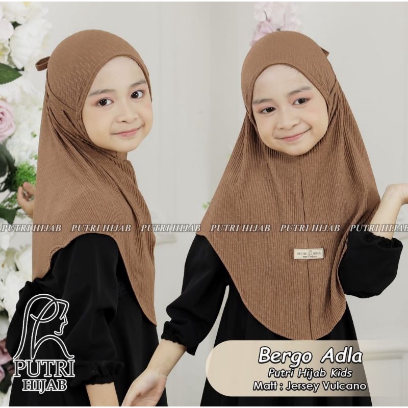 bergo adla putri hijab kids bergo anak