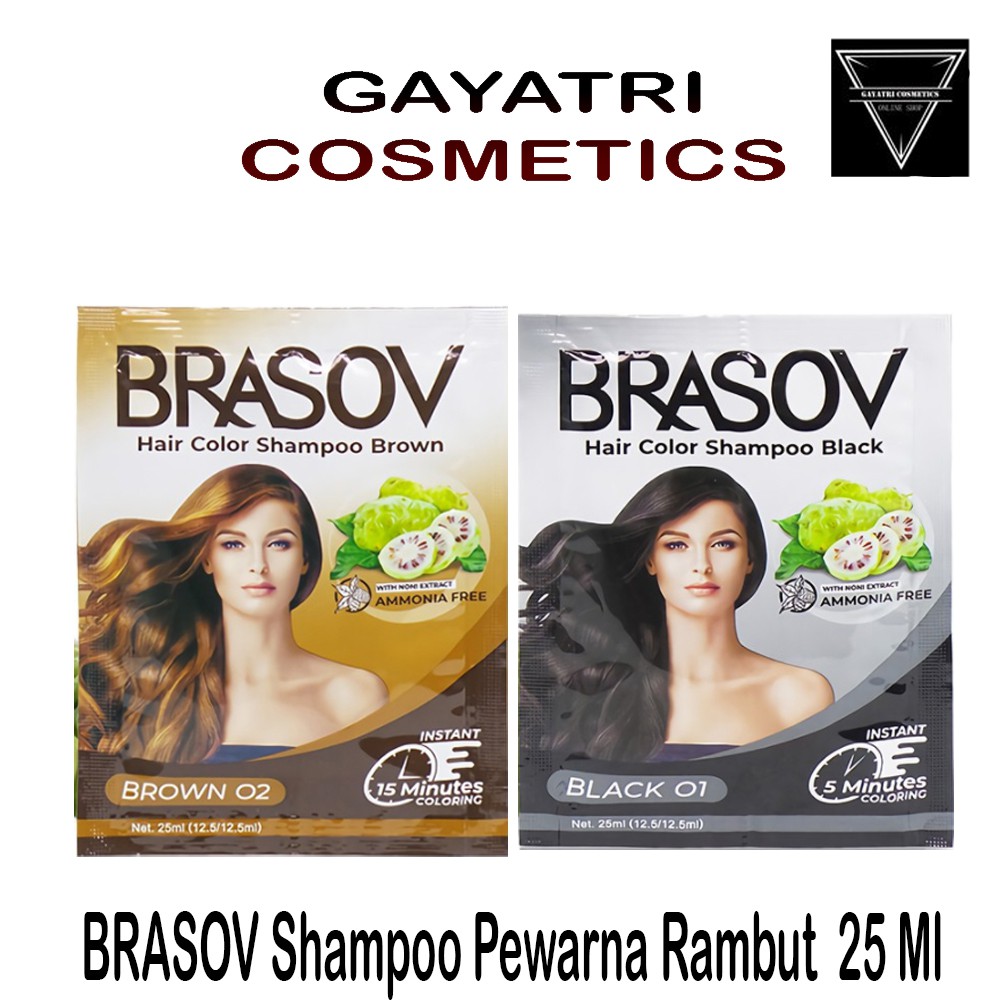 BRASOV Shampoo Pewarna Rambut 25 Ml