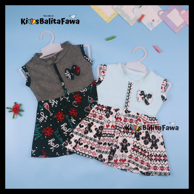 Natal Dress Bilqis Uk Bayi - 2 Tahun / Dres Yukensi Murah Baby Baju - Bayi