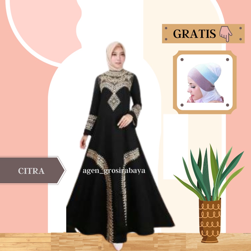 ABAYA BORDIR CITRA TERMURAH ABAYA TERLARIS ABAYA HITAM ABAYA SYARI ABAYA ARAB MURAH