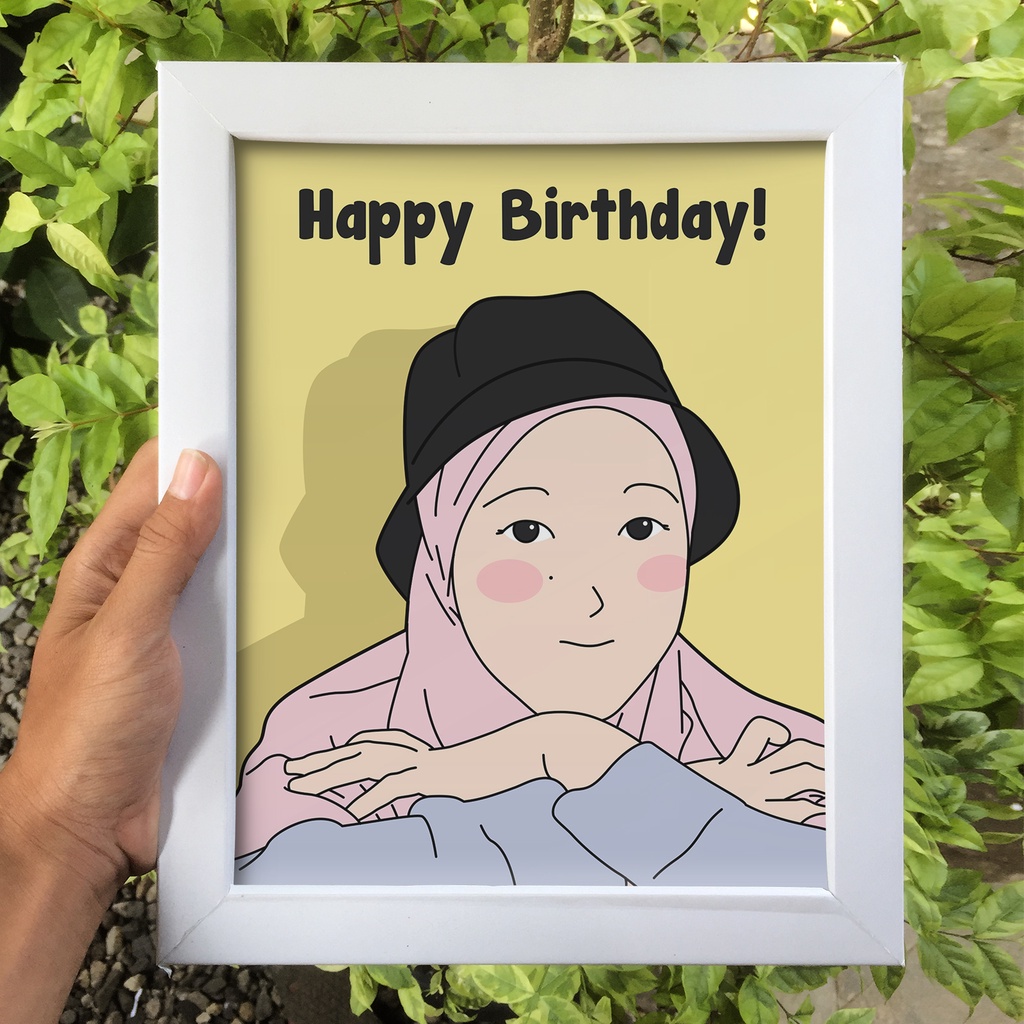 Karikatur Wisuda Bingkai Foto 4R Gift Box Cowok Murah Hampers Pernikahan Murah Kado Ulang Tahun Cewe