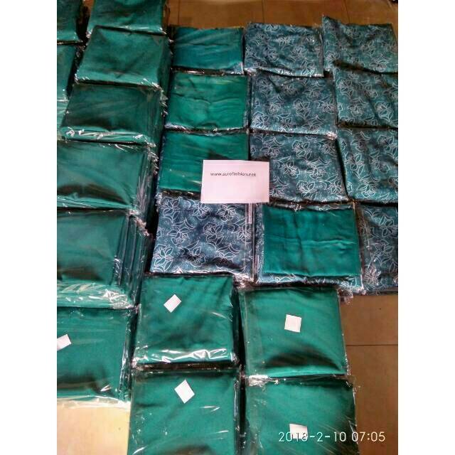 Paket kain batik PKK  plus kerudung segiempat paris 