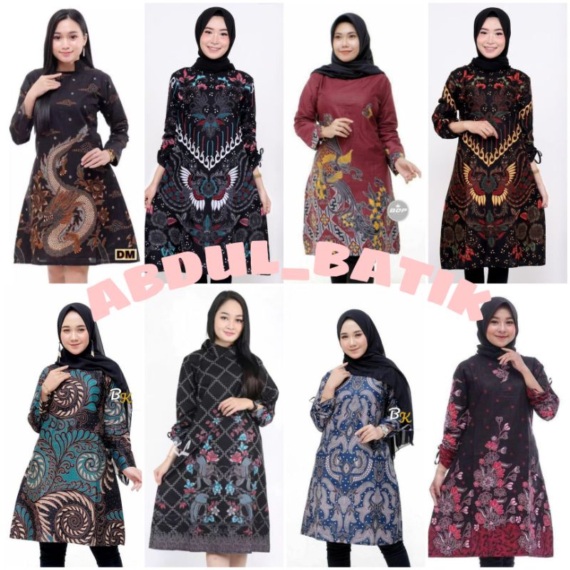 TUNIK BATIK SIZE M L XL XXL BISA COD BISA SERAGAM