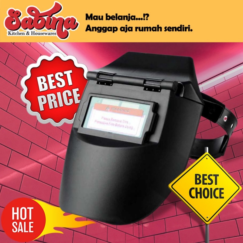 Topeng Helm Masker Kedok Kacamata Las Auto Darkening Gelap Otomatis 7ROT8QBK