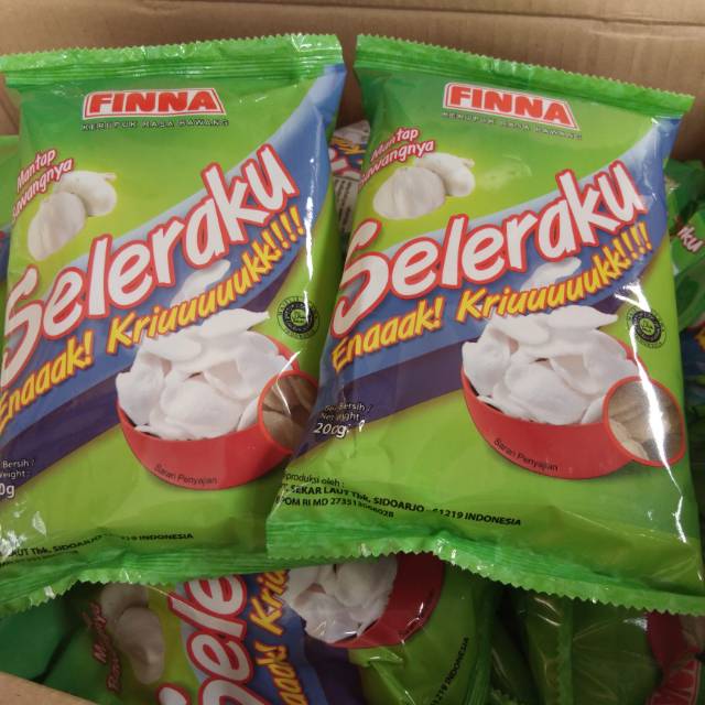 

Krupuk Finna Seleraku Rasa Bawang 200 gram