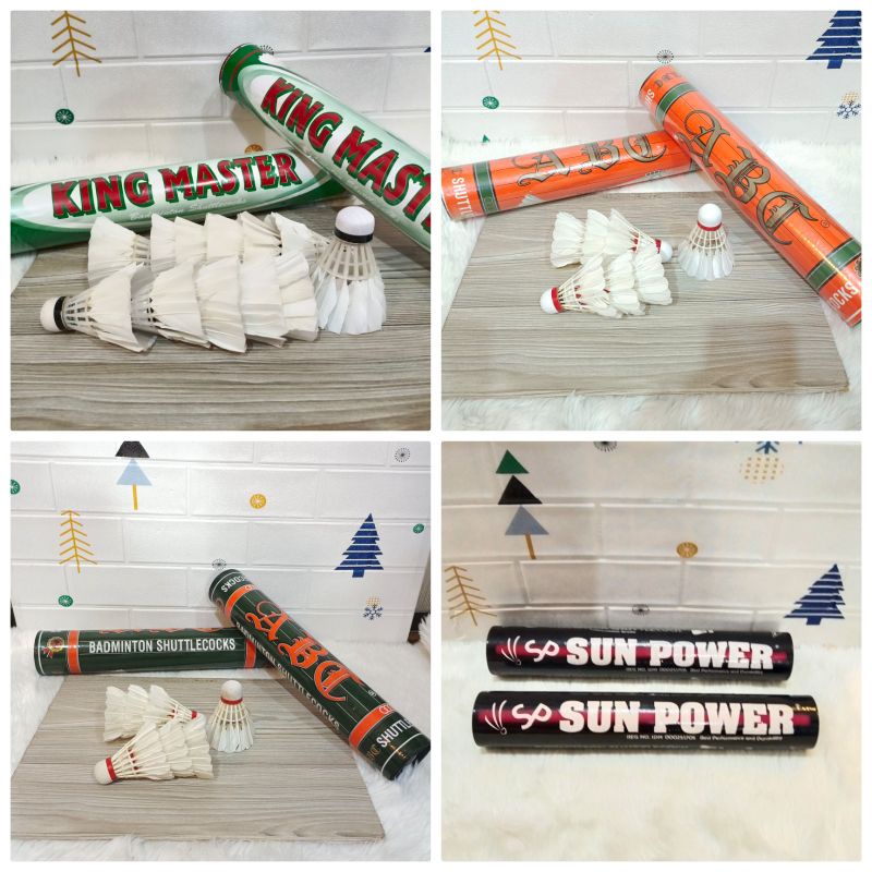 Shuttlecock badminton sun power /Cock badminton/bola raket/shuttlecock badminton