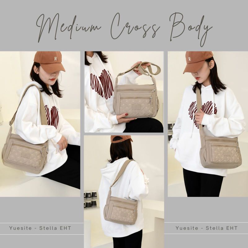 TAS SELEMPANG WANITA MEDIUM YUESITE STELLA ORIGINAL CROSSBODY IMPORT CYUYEBAGS