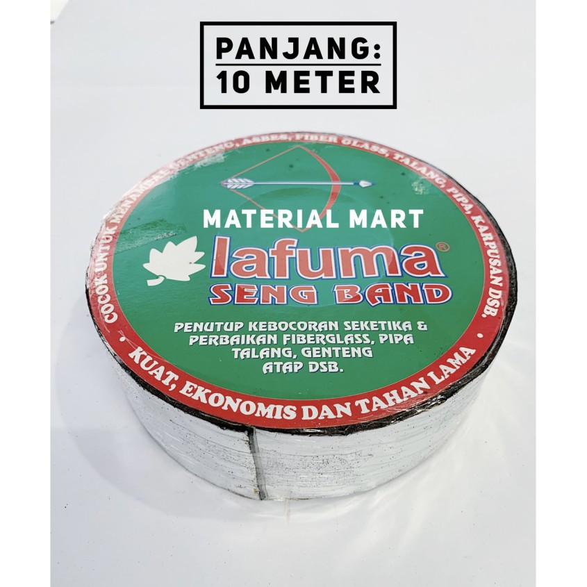 Seng Band Besar Anti Bocor | Lem Talang | Isolasi Atap Genteng | Lakban | Material Mart