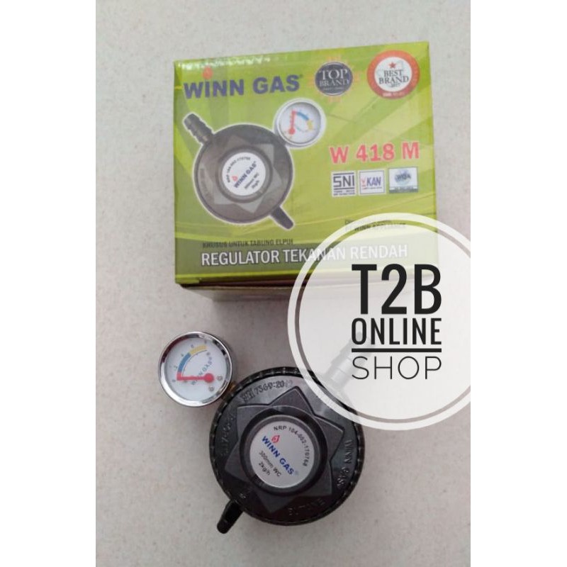Kepala Regulator Winn 418 M, kepala gas, regulator elpiji, lpj