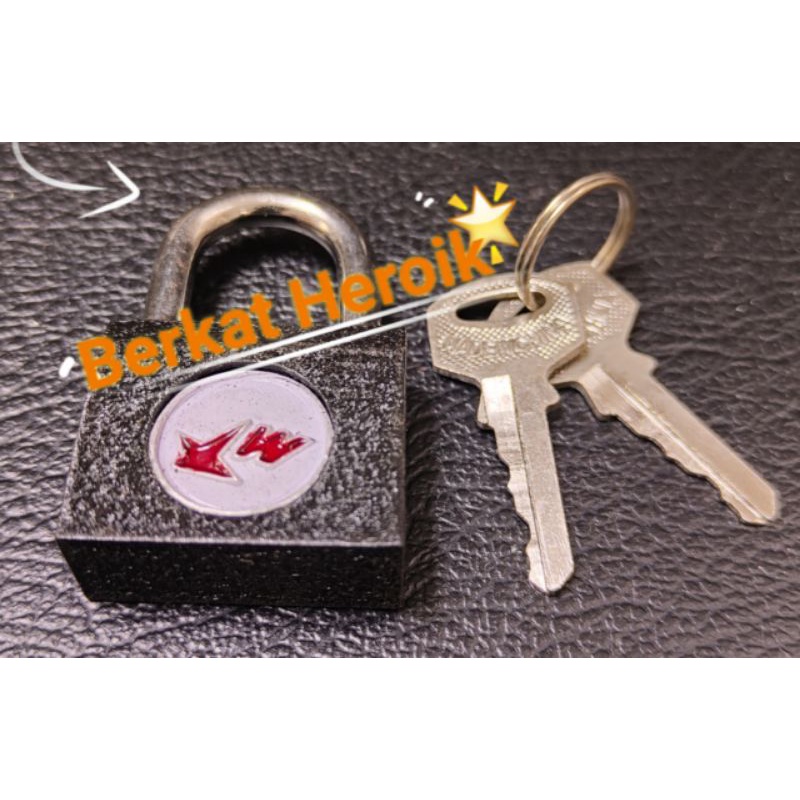 0Gembok Tas / Koper / Lemari / Gembok Kecil XWANG PADLOCK 30mm Hitam