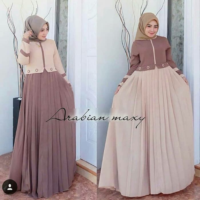 SPESIAL ATASAN PAKAIAN WANITA MUSLIM GAUN SETELAN arabian maxi dress muslim/ mura /grosir baju hijab