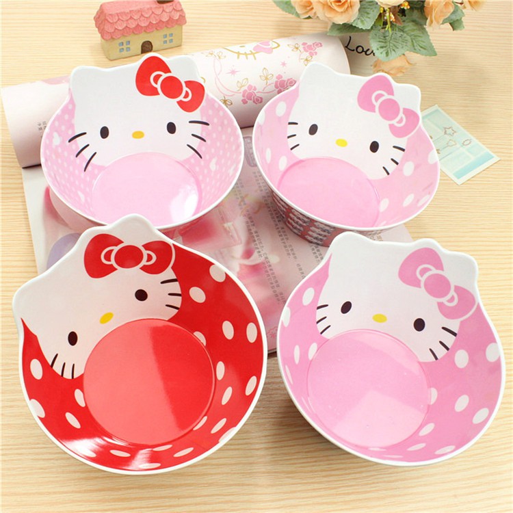 Mangkuk Melamin anak Kuping disney Kitty Melody Doraemon Mangkok Bowl melamine karakter keropi mickey frozen sumikko thomas paw patrol cars spiderman