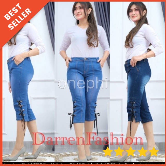 Celana Jeans Wanita 7/9 Talita . Celana Jeans Pendek 7/9 . Celana jins Wanita