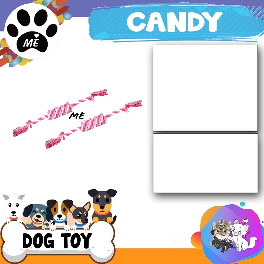 Mainan Gigit Anjing &quot;ROPE CANDY&quot; Dog Rope Toys