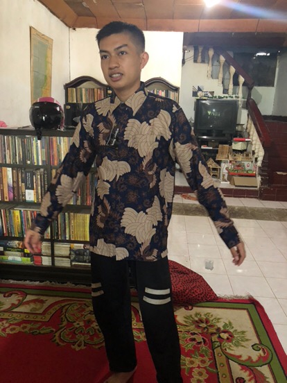 Kemeja Batik Pria Lengan Panjang Size M L Xl Xxl Bswart Batik Hrb026 Kenongo Hem Adipati Padi