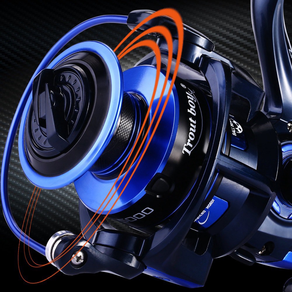 Reel Pancing Gulungan Pancing Speed 13+1BB 4.7:1 GR With Spare Coil Sea Fishing Reel Saltwater Freshwater Spinning Reel Max Drag 15kg Fishing Wheel