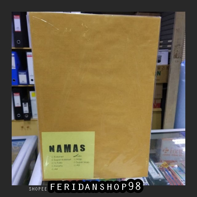 

FS1341 AMPLOP AMPLOP COKELAT UKURAN ATK FOLIO ISI 100 BY FERIDANSHOP98