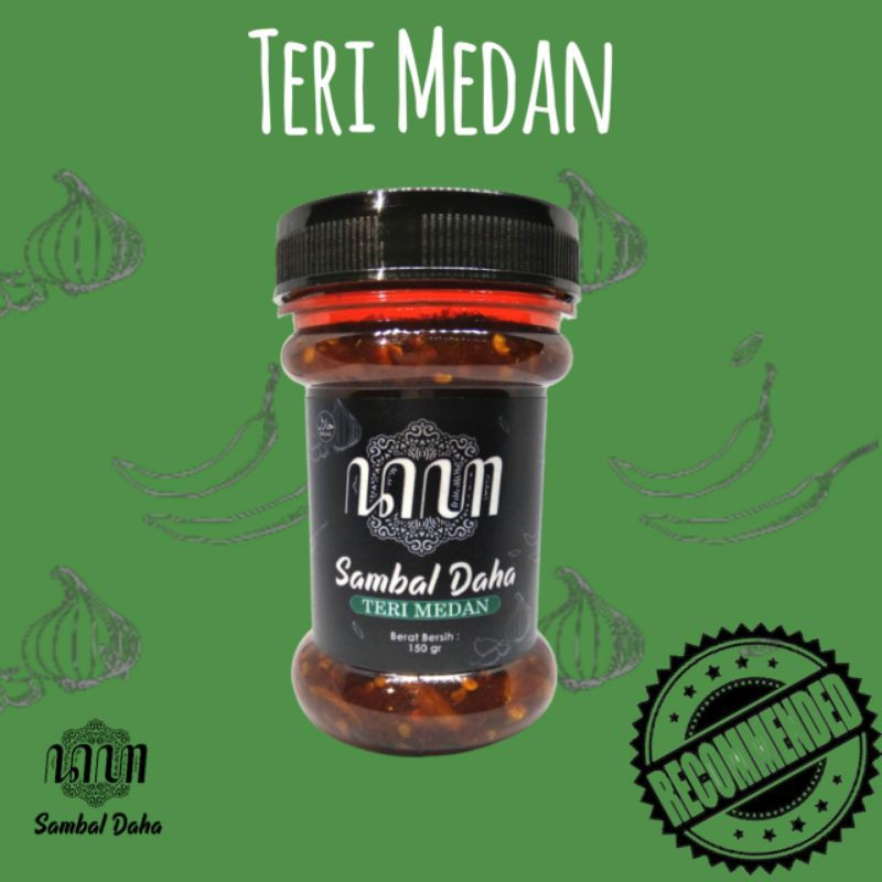 

SAMBAL KEMASAN/SAMBAL BOTOL/SAMBAL TERI MEDAN 150 gr