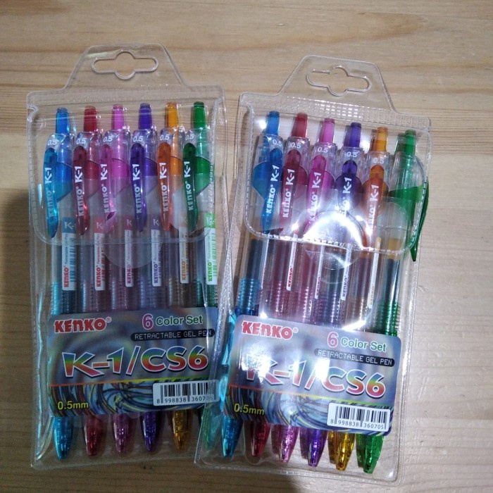 

Mantap Pulpen Gel K1 Kenko 0.5Mm Isi 6 Warna Trendi