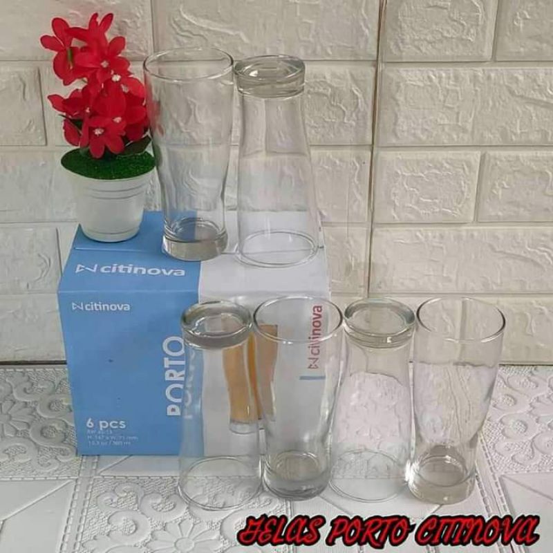 gelas juss citinova gelas kaca blown glass Willy 6 pcs