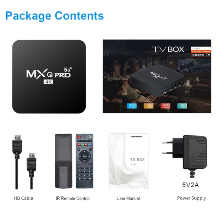 ANDROID SMART BOX TV RAM 2GB ROM 16GB