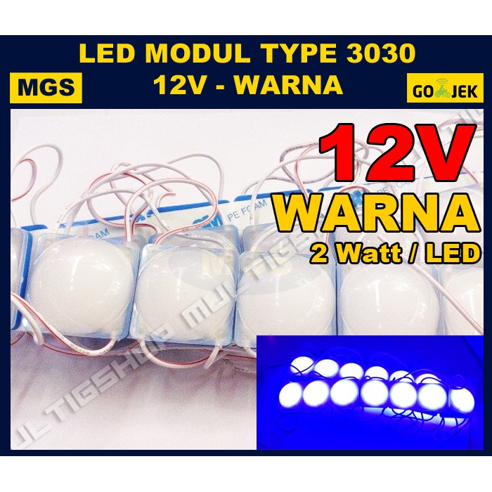 100Pcs LED Modul COB 3030 12v - Warna