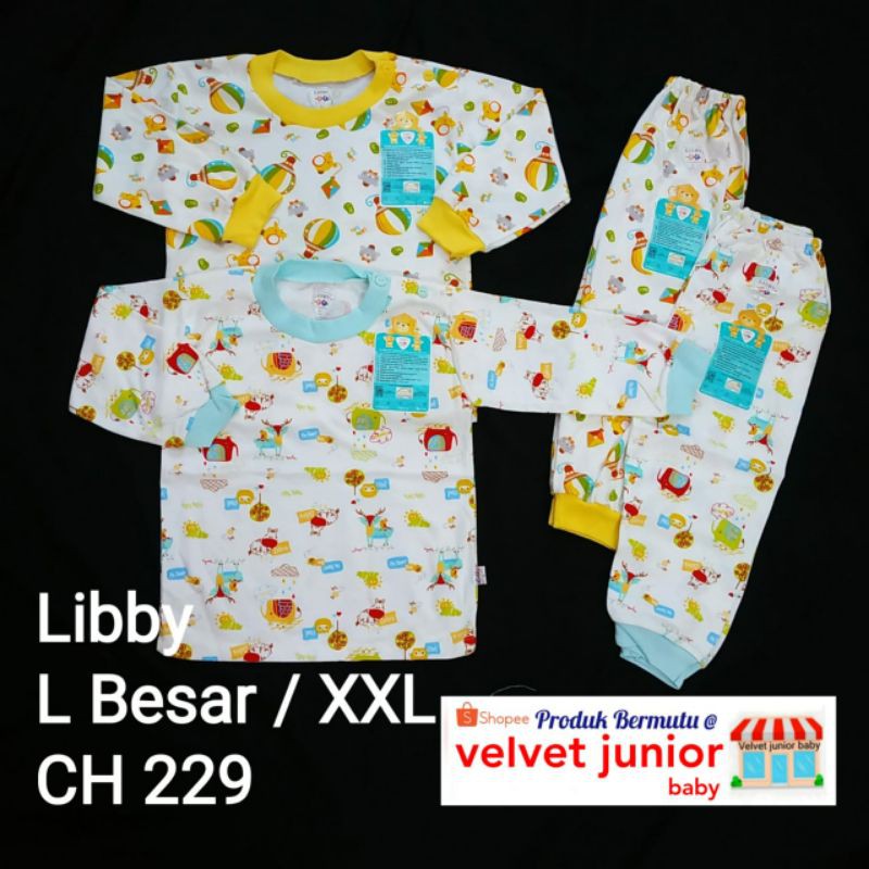 Libby Size S/M/L/2L/XL/XXL (2 Setel) Setelan Oblong Panjang