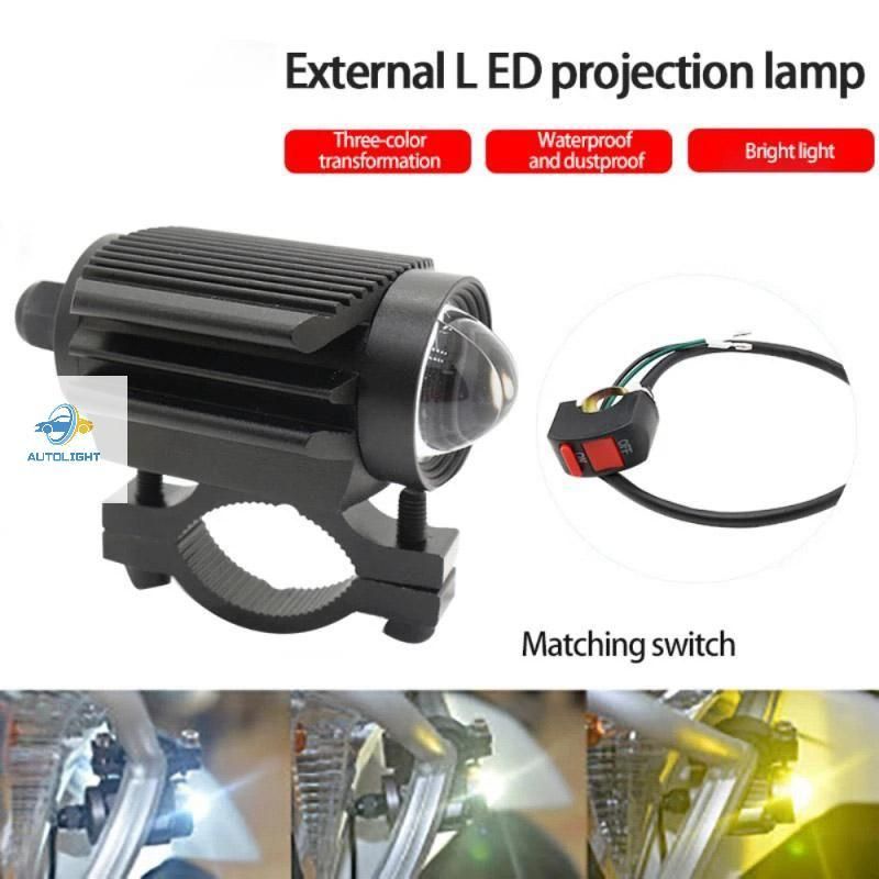 LAMPU TEMBAK SOROT D2 LASER STANG MOTOR 20W 12V - 24VOLT LAMPU MOTOR MOBIL