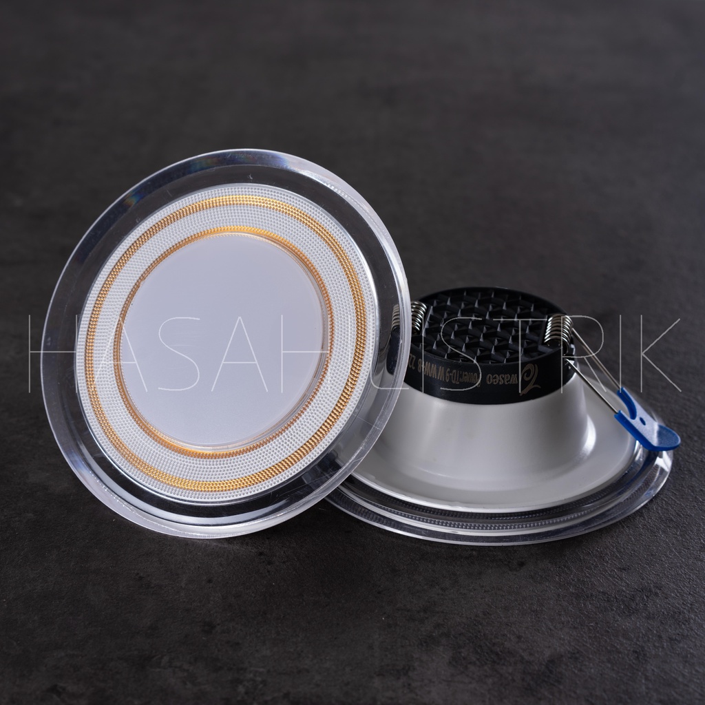 LAMPU DOWNLIGHT LED 3 WARNA 9WATT/ KUNING+ BIRU+ UNGU /PANEL LED/LAMPU PLAFON