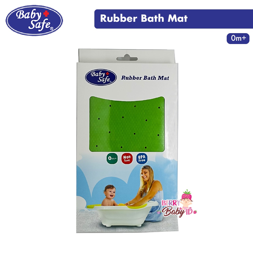 Baby Safe Rubber Bath Mat Karet Bak Mandi Bayi Alas Mandi Bayi 0m+ Berry Mart