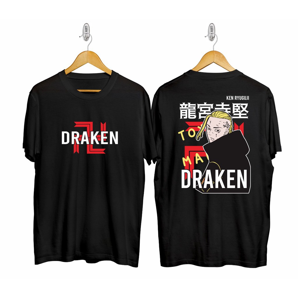 baju kaos pria/kaos draken/kaos jepang/baju distro/baju cowok/atasan pria/kaos polos/kaos pria lengan pendek/kaos oblong/kaos kekinian