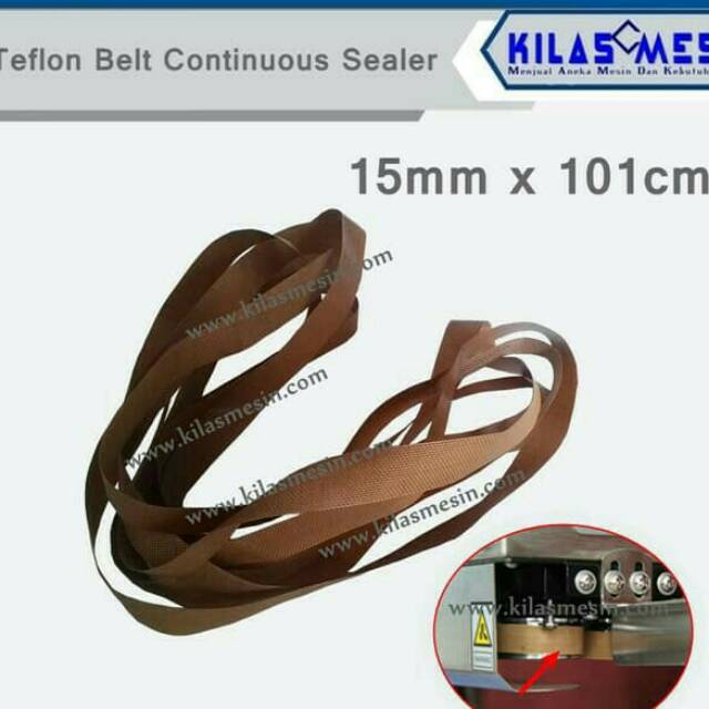 Teflon Belt Sealing Belt Pita Vanbelt Sparepart Mesin Sealer 15*1010