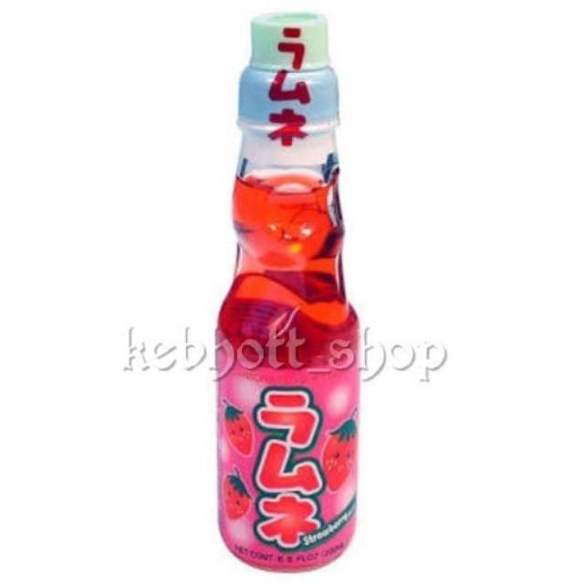 

Hata Kosen Ramune Strawberry [ Rasa Strawberry ] Minuman ringan berkarbonasi 200 ml