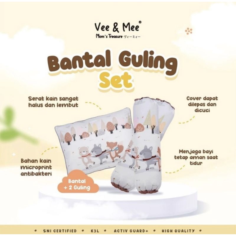 Vee &amp; Mee Bantal Guling Set Bayi &amp; Anak